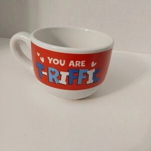 Red and White T-Riffic Mug